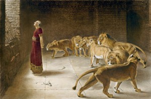 Đa-ni-ên trong hang sư tử 1 cách an toàn